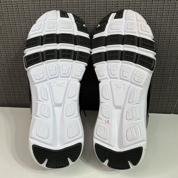 Under Armour Mens Micro G Assert 7 Running Shoes Size 8 Gray & Black Mesh - Picture 6 of 7